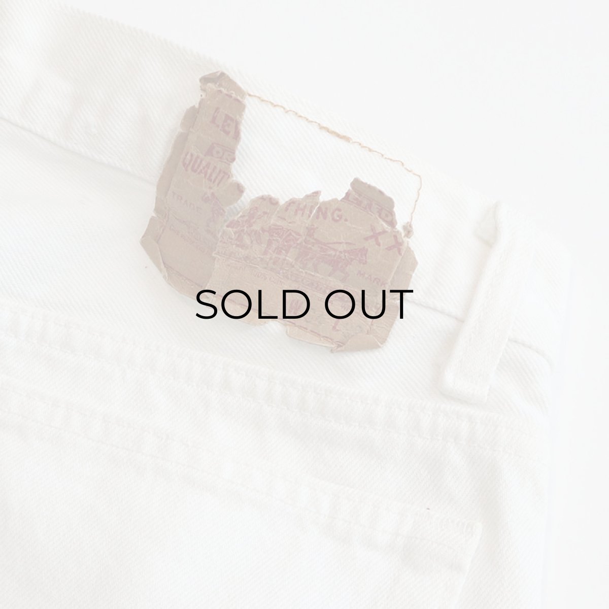画像7: LEVI'S 501 WHITE DENIM PANTS "made in USA" 【W34 x L32 程度】 (7)