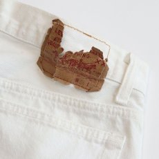 画像7: LEVI'S 501 WHITE DENIM PANTS "made in USA" 【W34 x L32 程度】 (7)