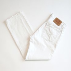 画像1: LEVI'S 501 WHITE DENIM PANTS "made in USA" 【W31 x L29 程度】 (1)