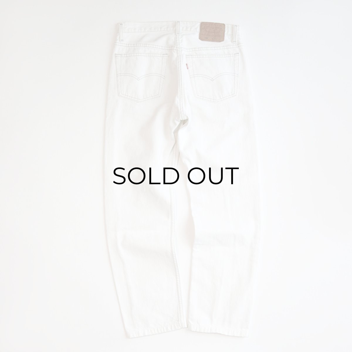 画像3: LEVI'S 501 WHITE DENIM PANTS "made in USA" 【W31 x L29 程度】 (3)