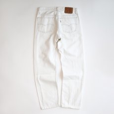 画像3: LEVI'S 501 WHITE DENIM PANTS "made in USA" 【W31 x L29 程度】 (3)