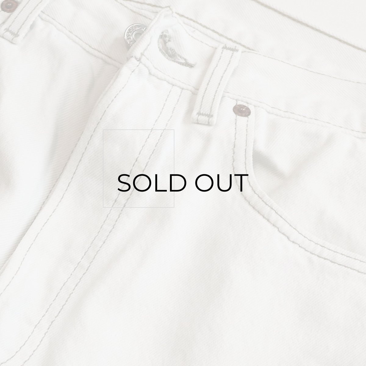 画像10: LEVI'S 501 WHITE DENIM PANTS "made in USA" 【W31 x L29 程度】 (10)