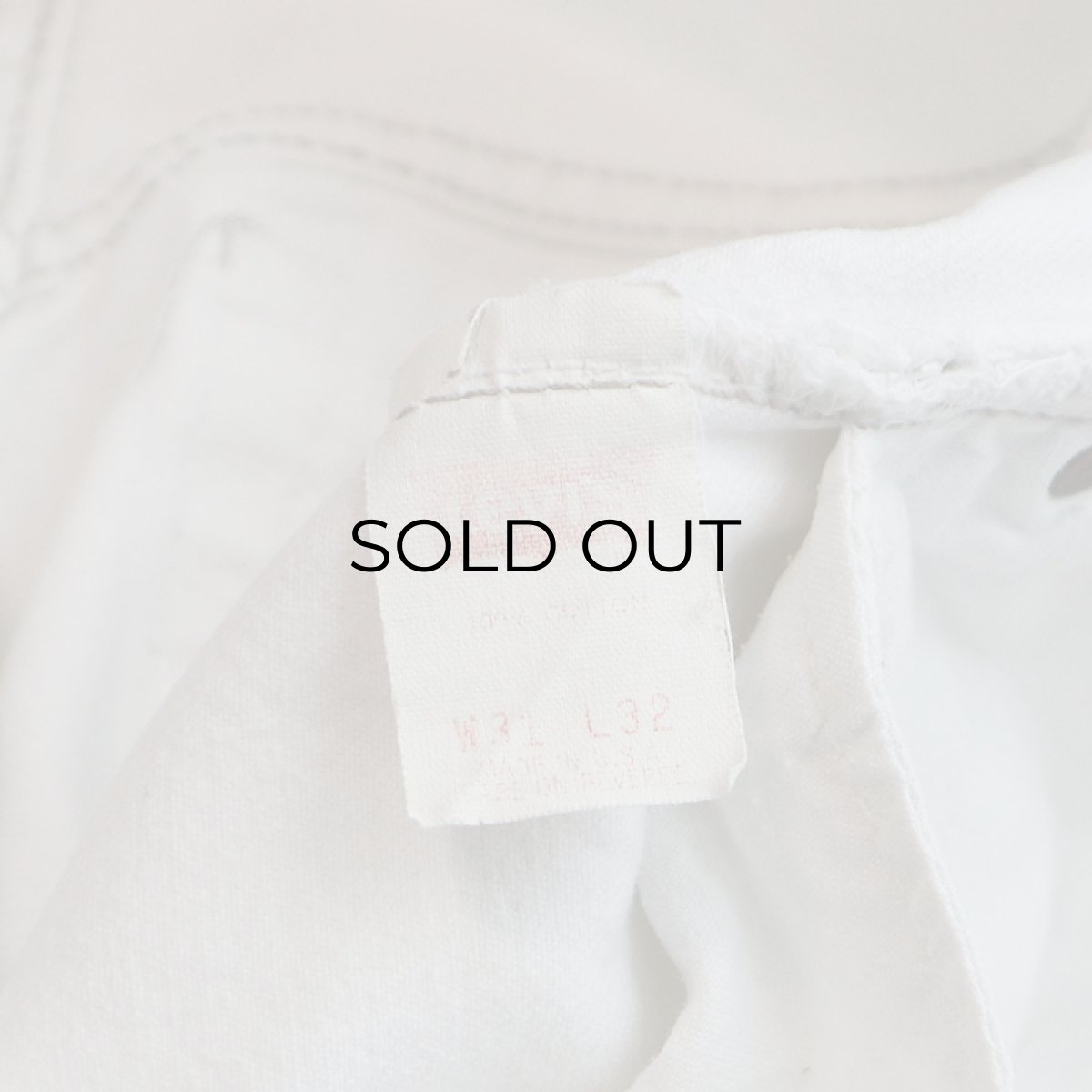 画像9: LEVI'S 501 WHITE DENIM PANTS "made in USA" 【W31 x L29 程度】 (9)