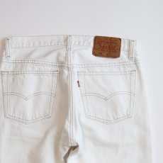 画像7: LEVI'S 501 WHITE DENIM PANTS "made in USA" 【W31 x L29 程度】 (7)