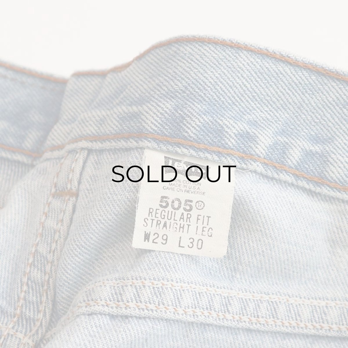 画像9: LEVI'S 505 DENIM PANTS "made in USA" 【W29 x L30 程度】 (9)