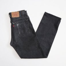 画像1: LEVI'S 505 BLACK DENIM PANTS "made in USA" 【W30程度】 (1)