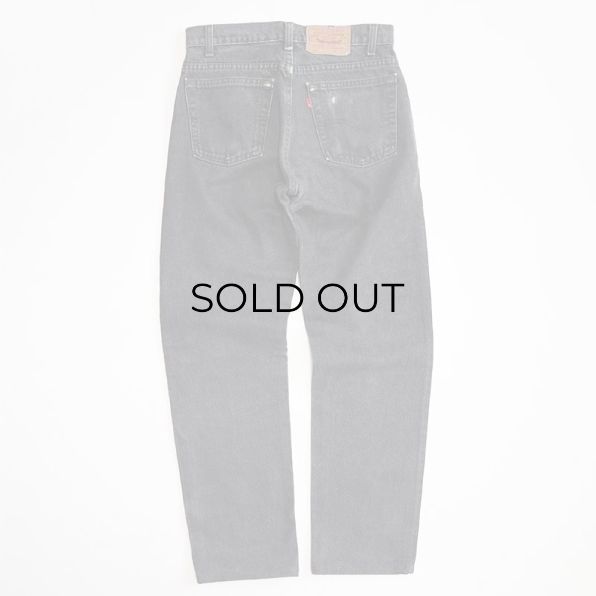 画像3: LEVI'S 505 BLACK DENIM PANTS "made in USA" 【W30程度】 (3)
