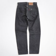 画像3: LEVI'S 505 BLACK DENIM PANTS "made in USA" 【W30程度】 (3)