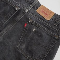 画像6: LEVI'S 505 BLACK DENIM PANTS "made in USA" 【W30程度】 (6)