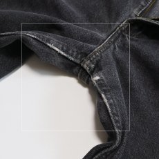 画像8: LEVI'S 505 BLACK DENIM PANTS "made in USA" 【W30程度】 (8)