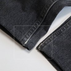 画像9: LEVI'S 505 BLACK DENIM PANTS "made in USA" 【W30程度】 (9)