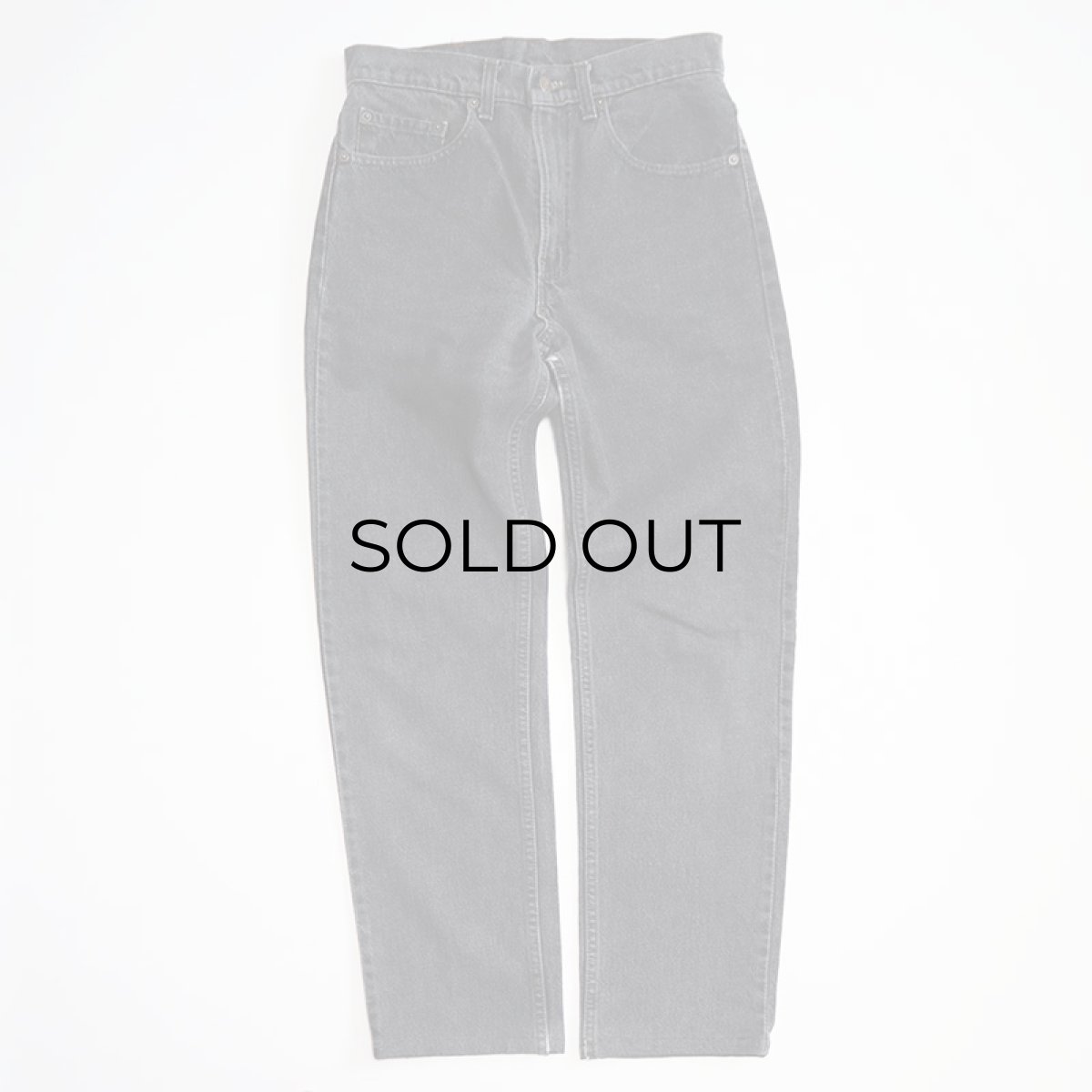 画像2: LEVI'S 505 BLACK DENIM PANTS "made in USA" 【W30程度】 (2)