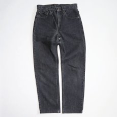 画像2: LEVI'S 505 BLACK DENIM PANTS "made in USA" 【W30程度】 (2)