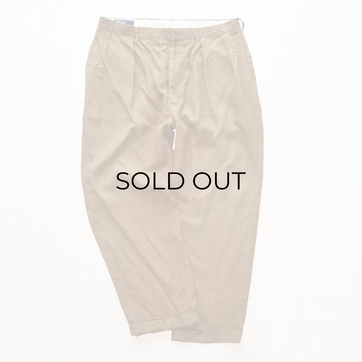 画像2: Polo by Ralph Lauren LINEN TUCK PANTS (2)