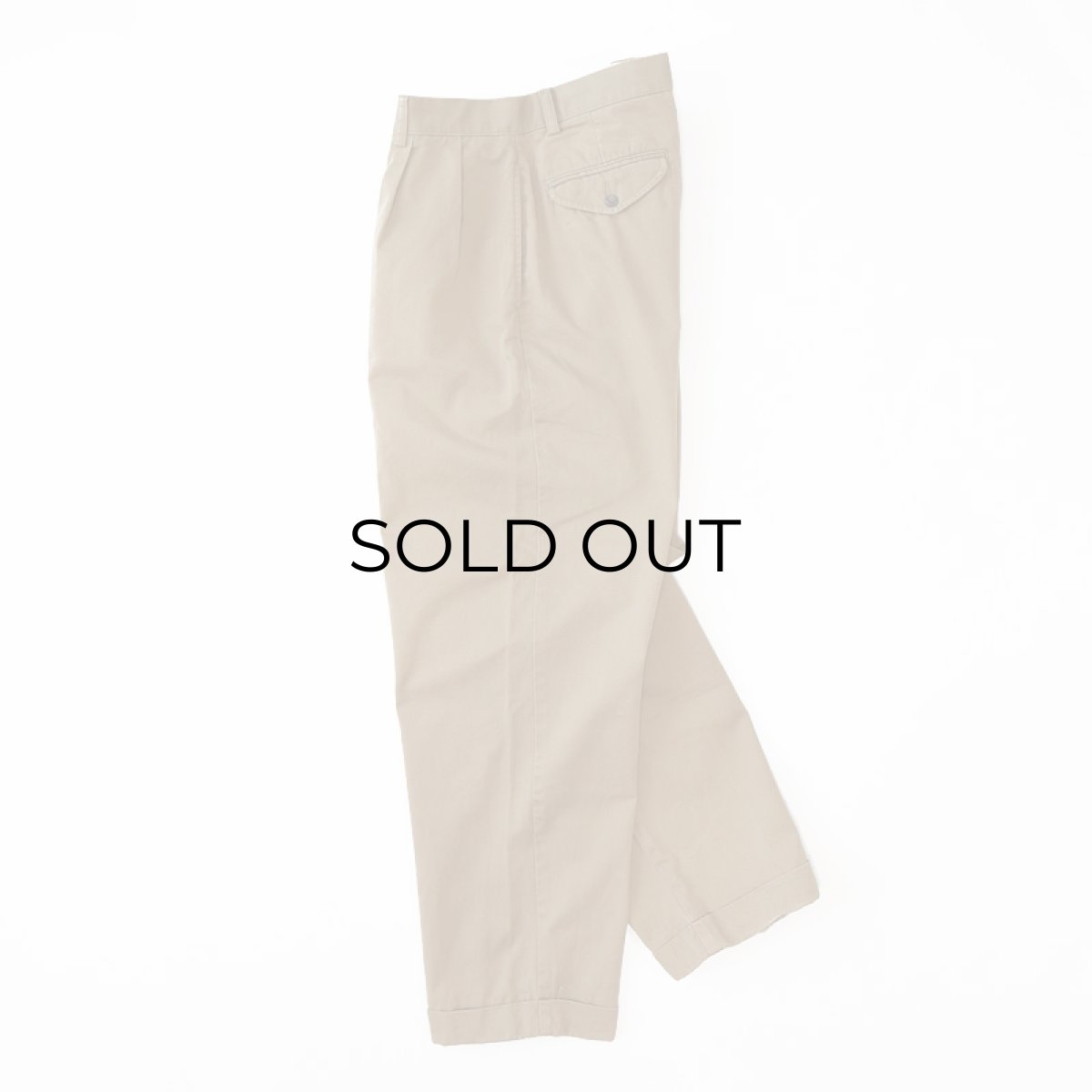 画像2: Polo by Ralph Lauren COTTON TWILL TUCK PANTS (2)