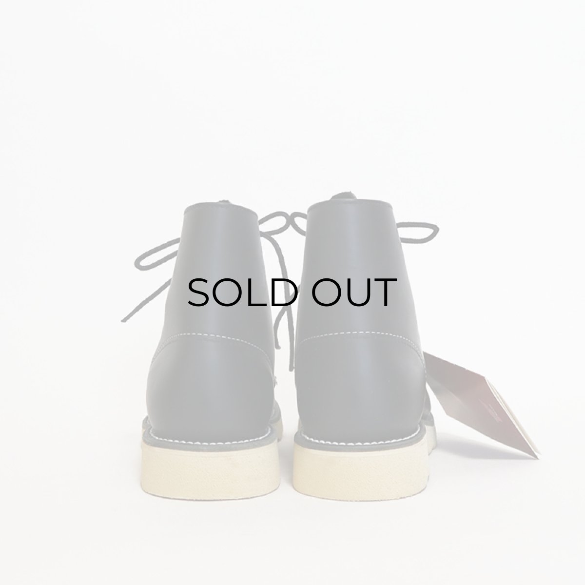 画像4: 90's RED WING "IRISH SETTER" BLACK LEATHER PLANE TOE WORK BOOTS "DEADSTOCK" 【6 1/2 D (24.5cm)】 (4)