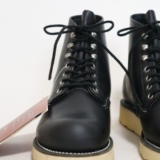 画像5: 90's RED WING "IRISH SETTER" BLACK LEATHER PLANE TOE WORK BOOTS "DEADSTOCK" 【6 1/2 D (24.5cm)】 (5)