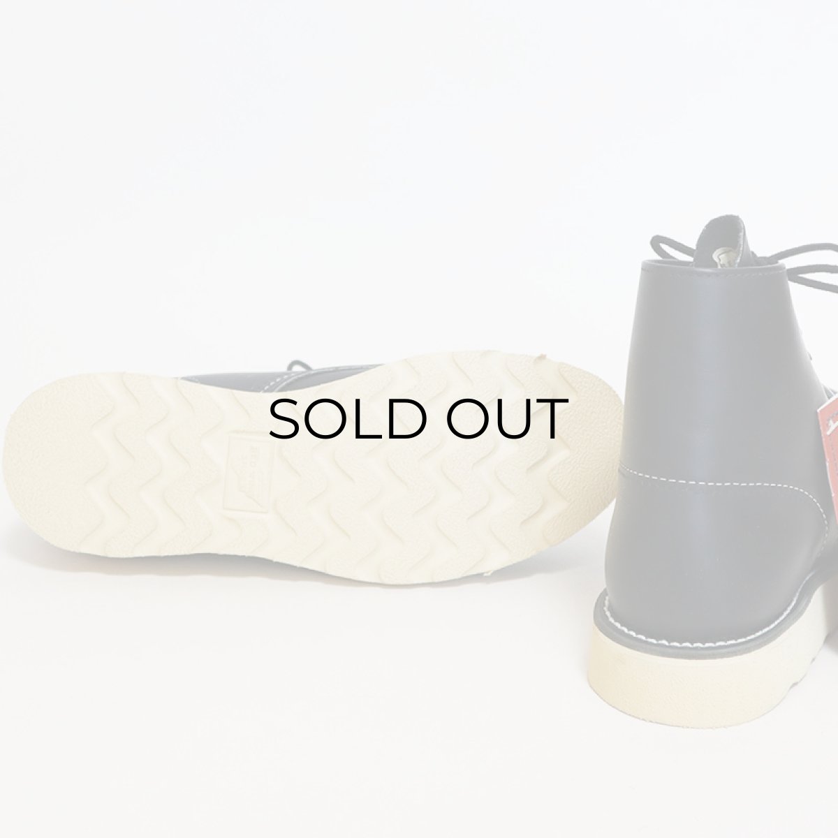 画像9: 90's RED WING "IRISH SETTER" BLACK LEATHER PLANE TOE WORK BOOTS "DEADSTOCK" 【6 1/2 D (24.5cm)】 (9)