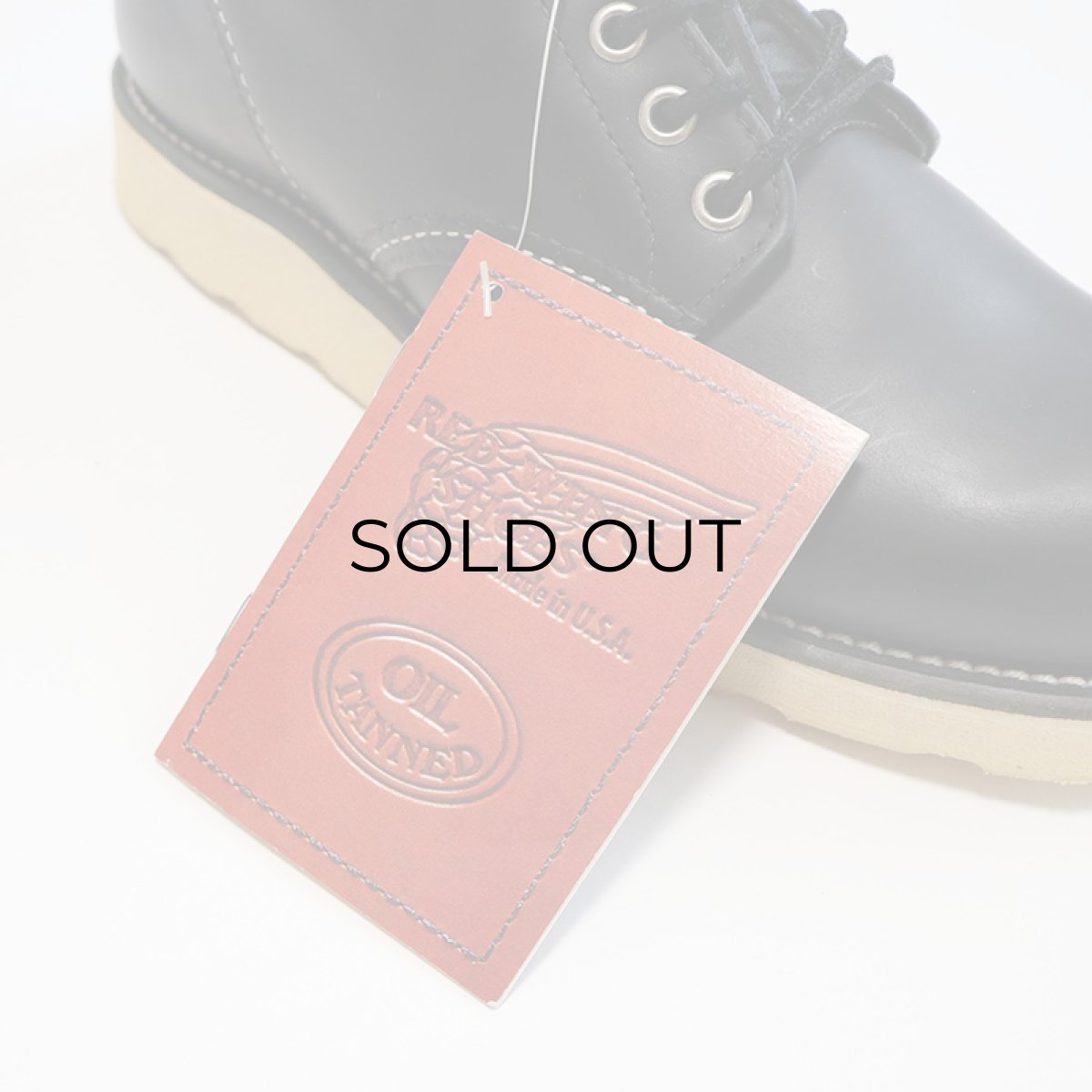 画像10: 90's RED WING "IRISH SETTER" BLACK LEATHER PLANE TOE WORK BOOTS "DEADSTOCK" 【6 1/2 D (24.5cm)】 (10)