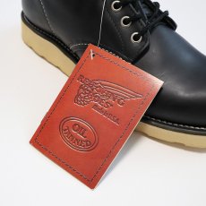 画像10: 90's RED WING "IRISH SETTER" BLACK LEATHER PLANE TOE WORK BOOTS "DEADSTOCK" 【6 1/2 D (24.5cm)】 (10)