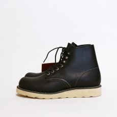 画像3: 90's RED WING "IRISH SETTER" BLACK LEATHER PLANE TOE WORK BOOTS "DEADSTOCK" 【6 1/2 D (24.5cm)】 (3)