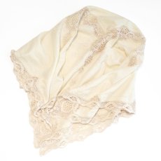 画像2: ANTIQUE COTTON LACE CLOTH (2)