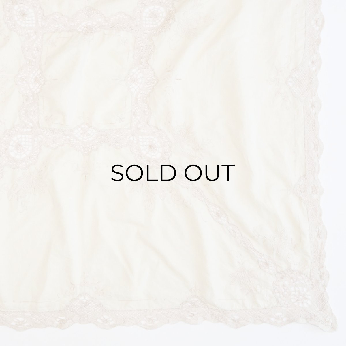 画像3: ANTIQUE COTTON LACE CLOTH (3)