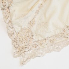 画像4: ANTIQUE COTTON LACE CLOTH (4)