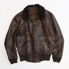 画像1: 70's US NAVY G-1 LEATHER FLIGHT JACKET (1)