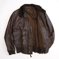 画像2: 70's US NAVY G-1 LEATHER FLIGHT JACKET (2)