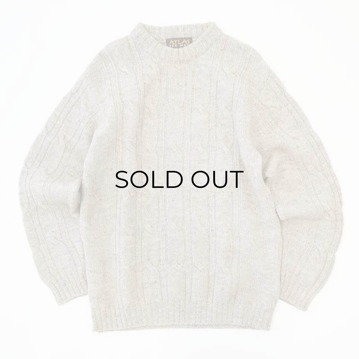 画像2: ATLAS WOOL COTTON KNIT SWEATER (2)