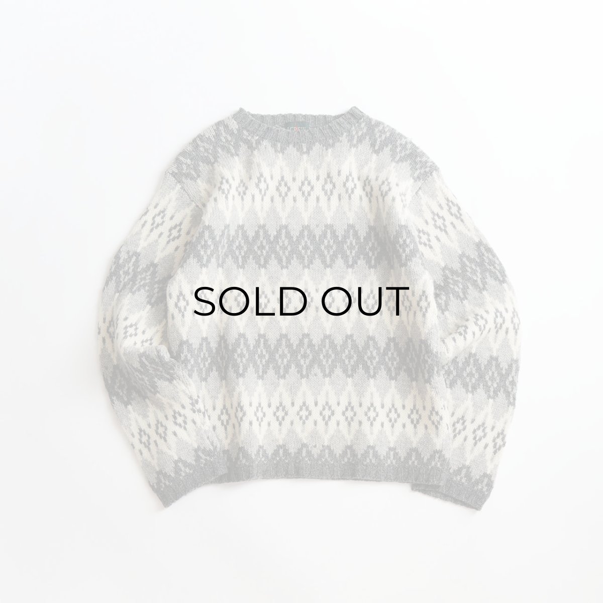 画像1: 〜90's J. CREW WOOL JACQUARD KNIT SWEATER (1)