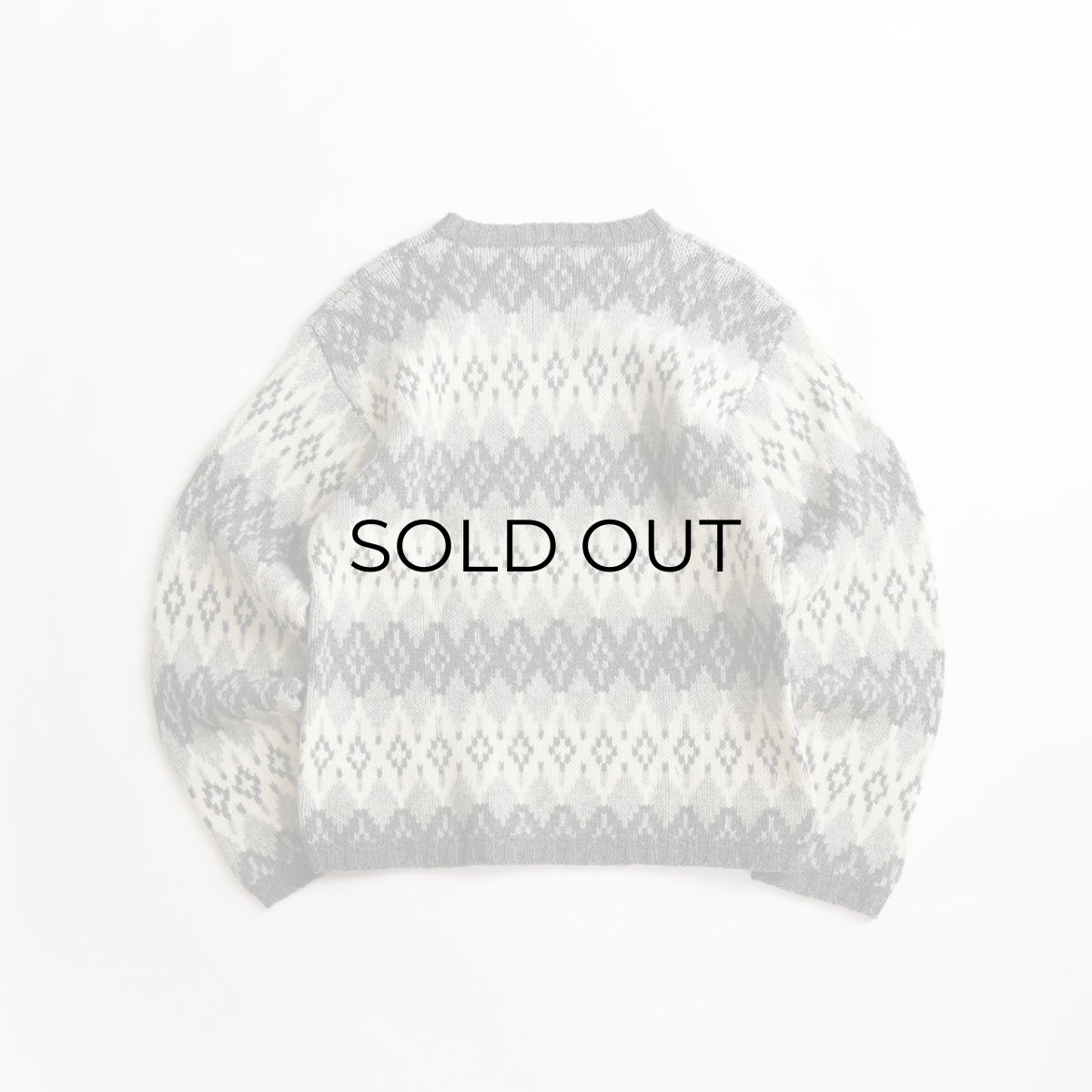 画像2: 〜90's J. CREW WOOL JACQUARD KNIT SWEATER (2)