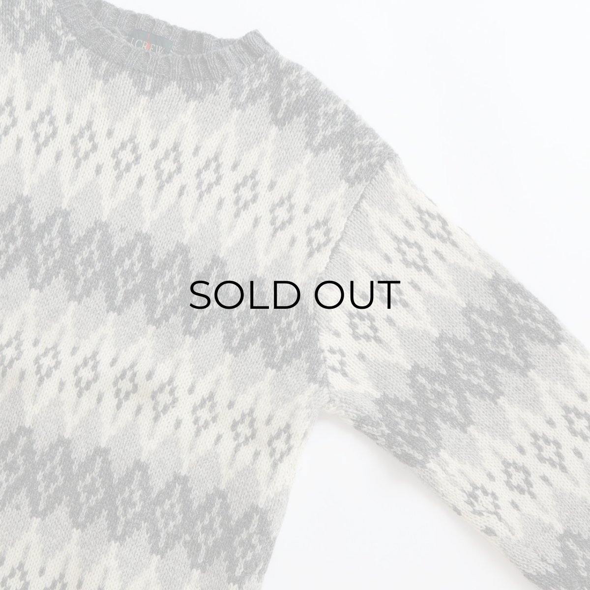 画像3: 〜90's J. CREW WOOL JACQUARD KNIT SWEATER (3)