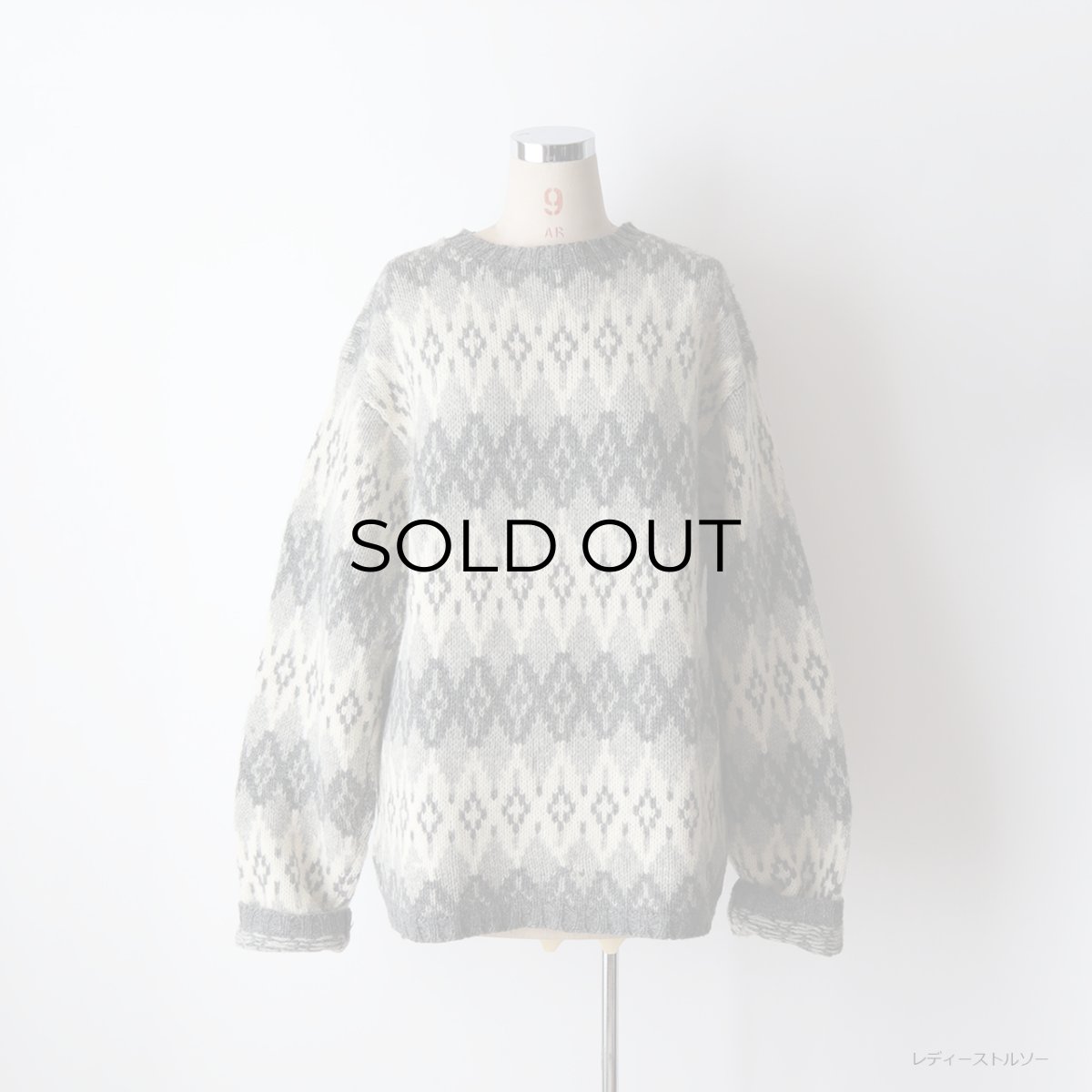 画像13: 〜90's J. CREW WOOL JACQUARD KNIT SWEATER (13)