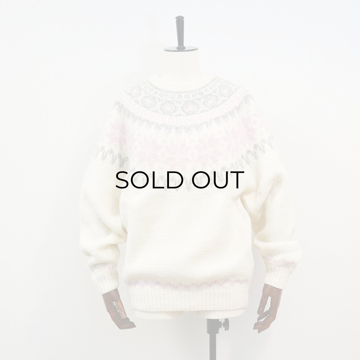 画像9: Eddie Bauer WOOL KNIT NORDIC SWEATER (9)