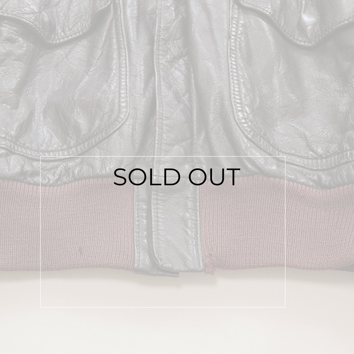 画像8: 80's UNKNOWN BRAND LEATHER A-2 style ZIP JACKET (8)