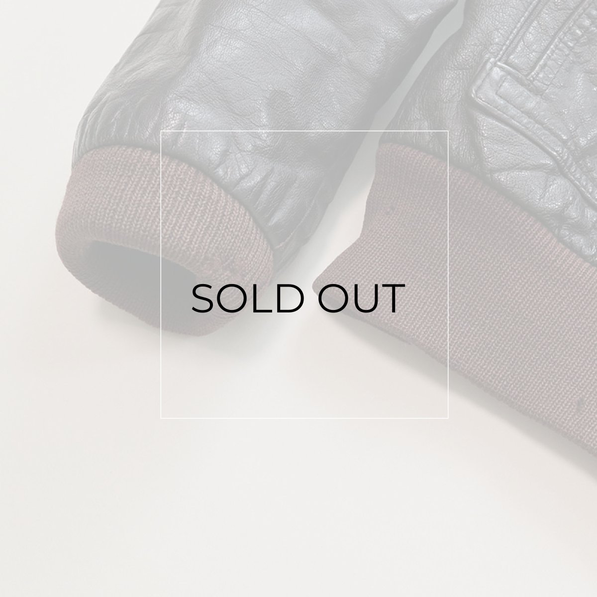 画像9: 80's UNKNOWN BRAND LEATHER A-2 style ZIP JACKET (9)