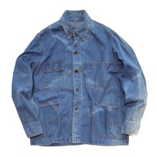 画像1: 〜80's UNKNOWN BRAND COTTON DENIM CHORE JACKET (1)