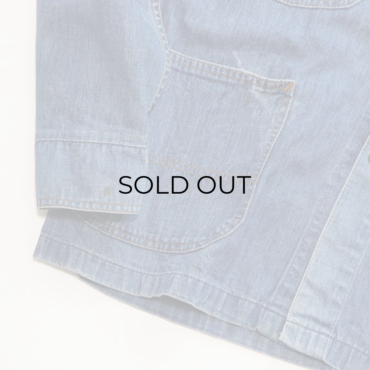 画像6: 〜80's UNKNOWN BRAND COTTON DENIM CHORE JACKET (6)