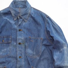 画像4: 〜80's UNKNOWN BRAND COTTON DENIM CHORE JACKET (4)