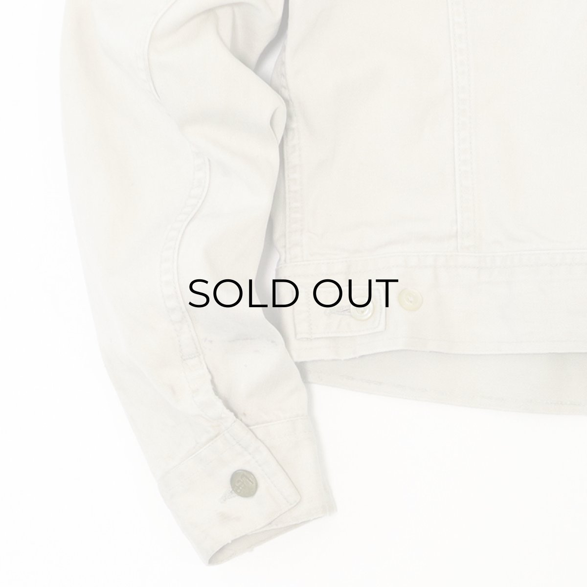 画像6: 60's Lee 100-J "WESTERNER" COTTON SATEEN TRUCKER JACKET with 〜70's HARLEY-DAVIDSON WAPPEN (6)