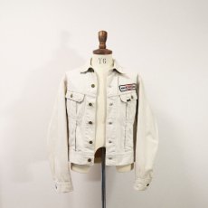 画像12: 60's Lee 100-J "WESTERNER" COTTON SATEEN TRUCKER JACKET with 〜70's HARLEY-DAVIDSON WAPPEN (12)