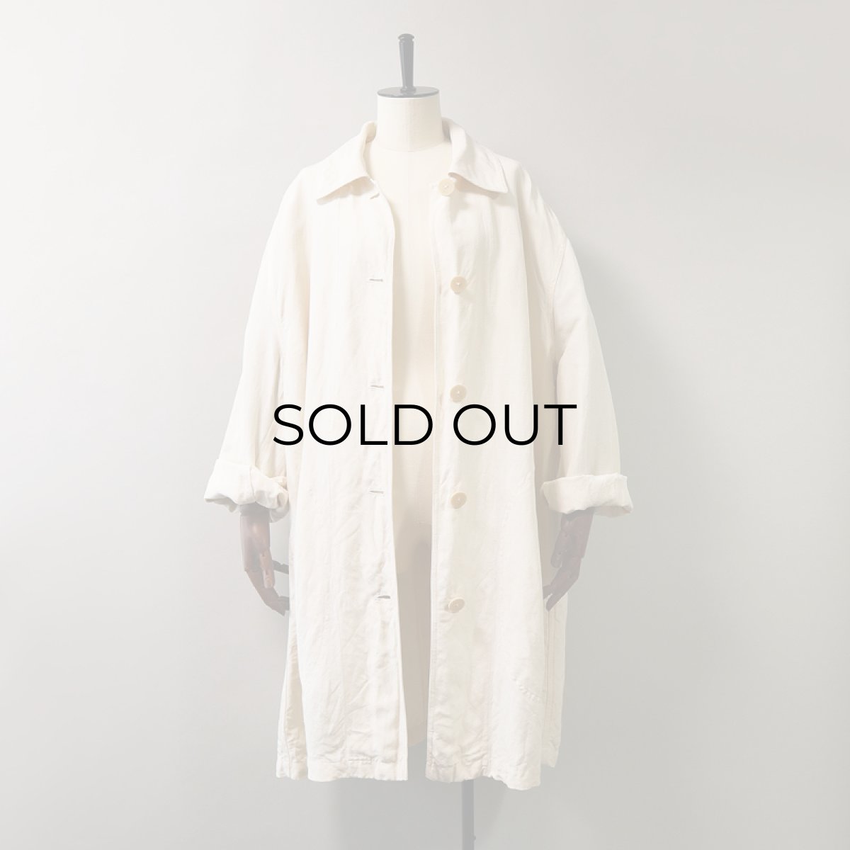 画像9: 〜90's DONNA KARAN SILK LINEN DUSTER COAT (9)