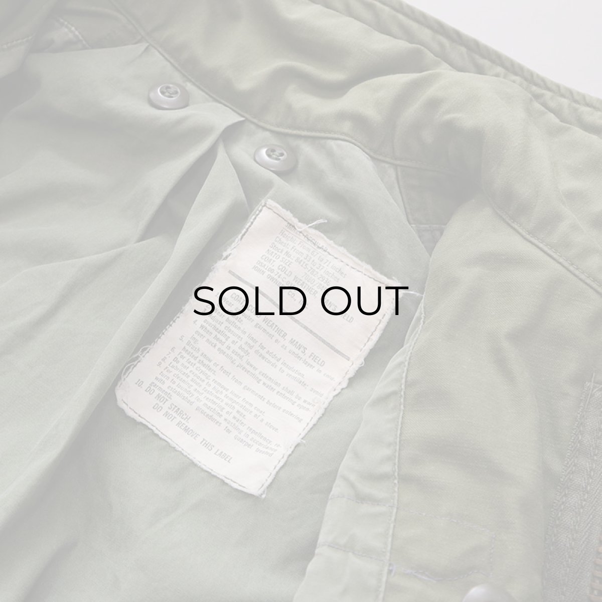 画像8: 70's US AIR FORCE M-65 COTTON NYLON FIELD JACKET 【SHORT-REGULAR】 (8)