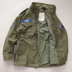 画像2: 70's US AIR FORCE M-65 COTTON NYLON FIELD JACKET 【SHORT-REGULAR】 (2)