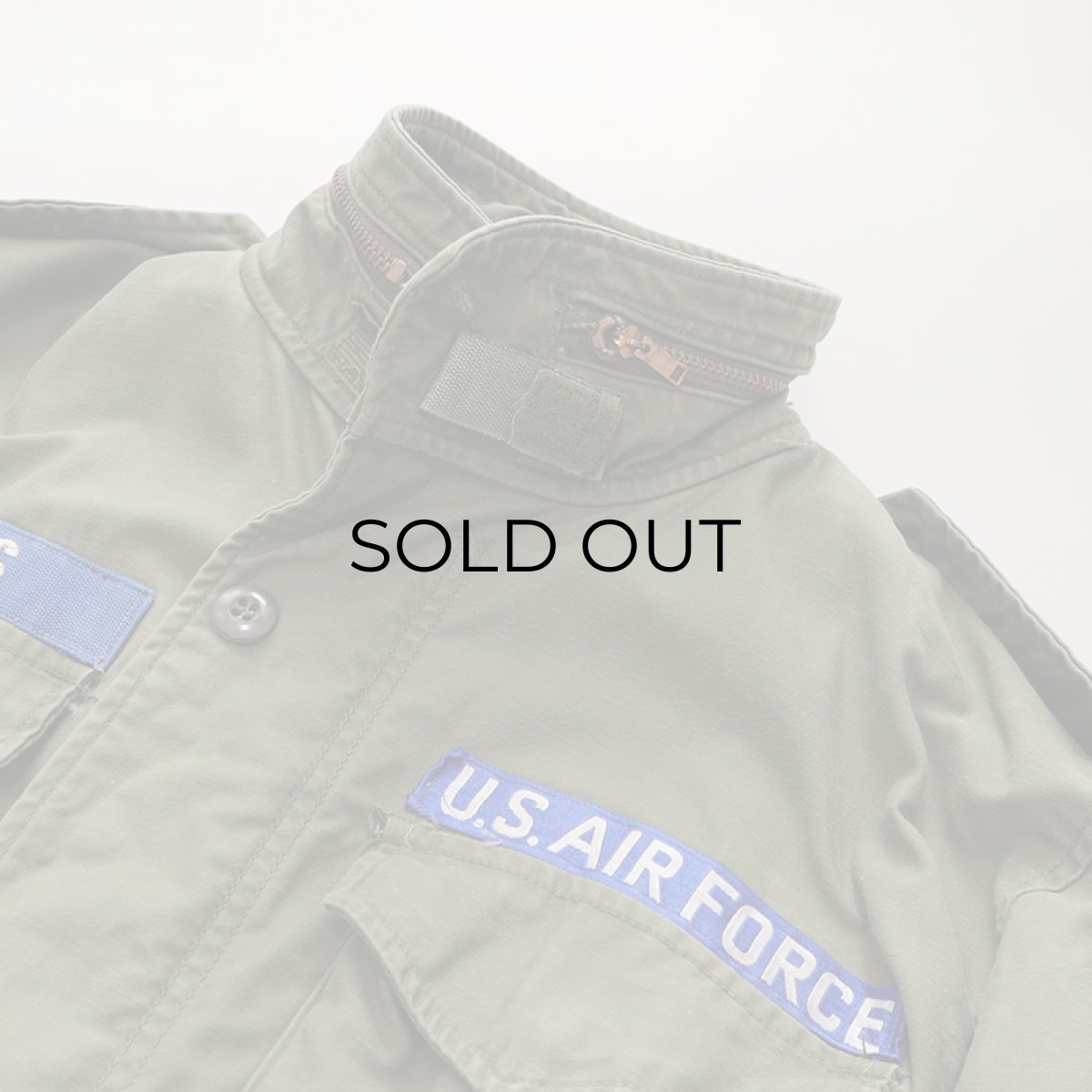画像4: 70's US AIR FORCE M-65 COTTON NYLON FIELD JACKET 【SHORT-REGULAR】 (4)