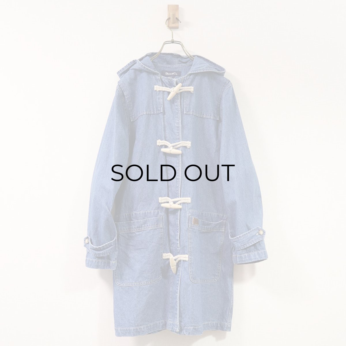 画像4: DENIM & Co. DENIM DUFFLE COAT (4)