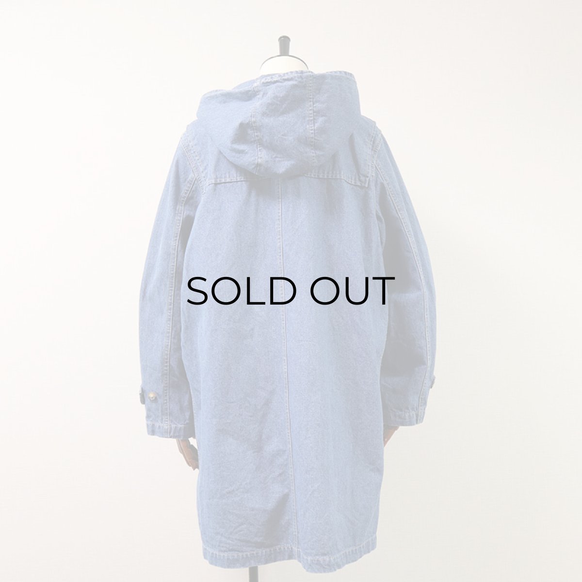 画像3: DENIM & Co. DENIM DUFFLE COAT (3)