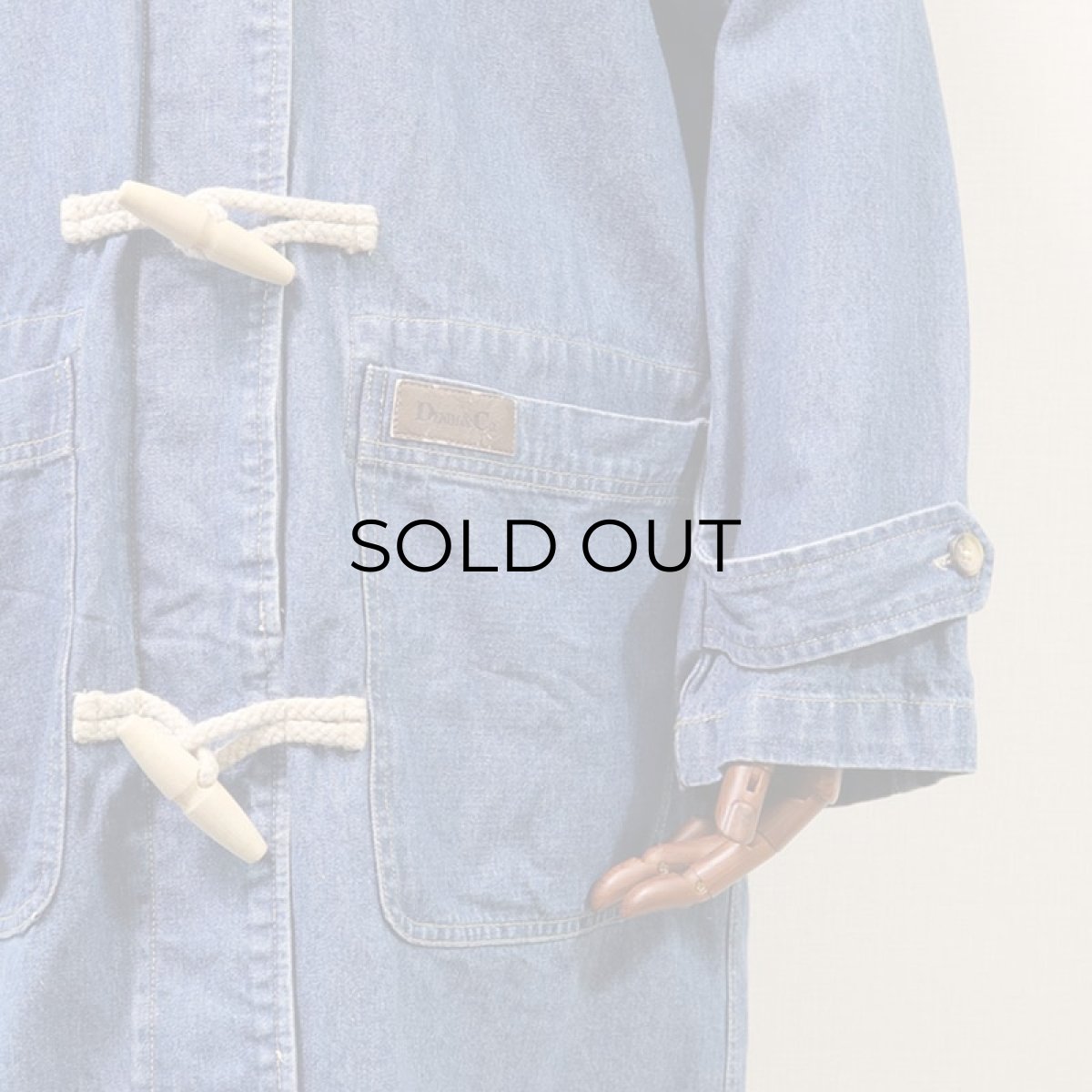 画像8: DENIM & Co. DENIM DUFFLE COAT (8)